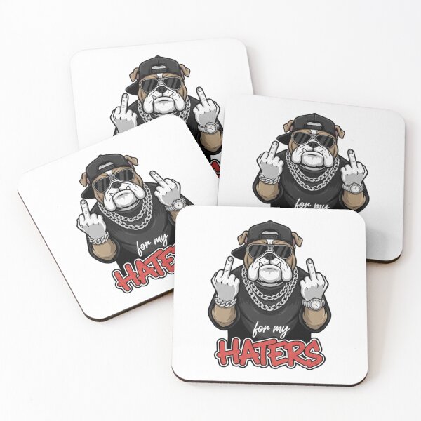 Item preview, For my Haters, Bulldog, funnyfits70, Humor, Funny, retro, vintages, funny quotes, animal humor, designed and sold by FunnyFits70.