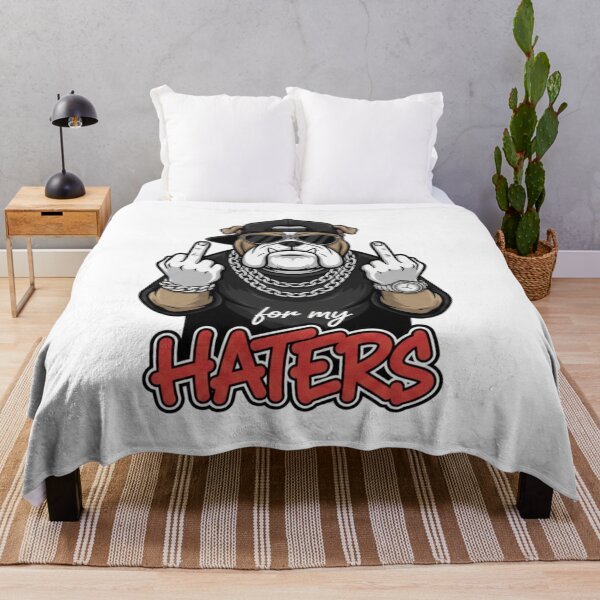 Item preview, For my Haters, Bulldog, funnyfits70, Humor, Funny, retro, vintages, funny quotes, animal humor, designed and sold by FunnyFits70.