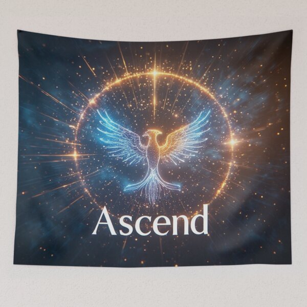 Item preview, Phoenix Rising Light Energy – Ascend Spiritual Affirmation Art designed and sold by David R Sawin The Architects Of Eden.