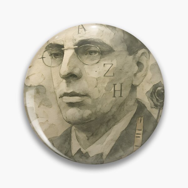 Item preview, W.B. Yeats Abstract Portrait Collage – Celtic Knotwork, Irish Moors, Swans, Harp, Castle Silhouettes designed and sold by Cosmopolis.