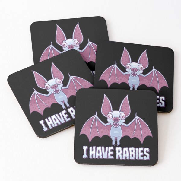 Item preview, Creepy Cute Unhinged Rabid Albino Vampire Bat designed and sold by fizzgig.