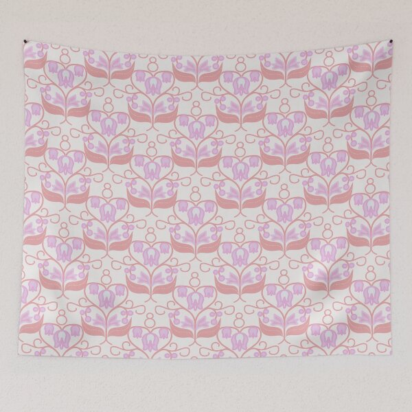 Item preview, Bellflowers Pink and Orange designed and sold by mirimo.