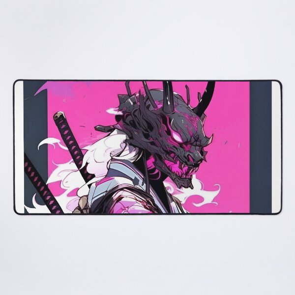 Item preview, Neon Oni Samurai | Cyberpunk Demon Warrior Art designed and sold by Dyan4.
