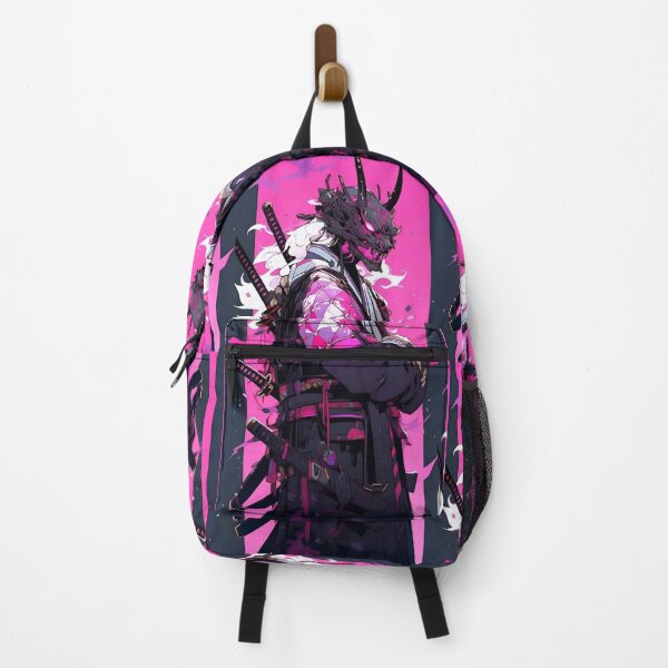 Item preview, Neon Oni Samurai | Cyberpunk Demon Warrior Art designed and sold by Dyan4.
