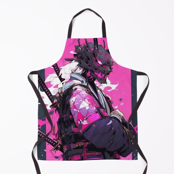 Item preview, Neon Oni Samurai | Cyberpunk Demon Warrior Art designed and sold by Dyan4.