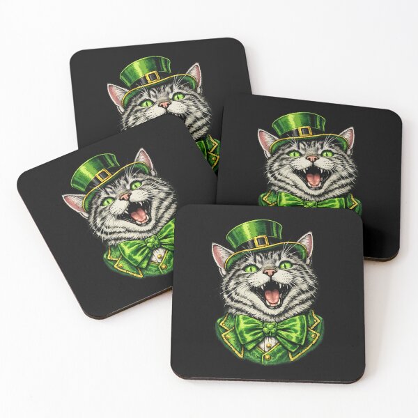 Item preview, Lucky Leprechaun Cat – Cute St Patrick’s Day Kitty with Shamrock Bow Tie | Funny Irish Cat Shirt Design designed and sold by BrainBubbleArt.