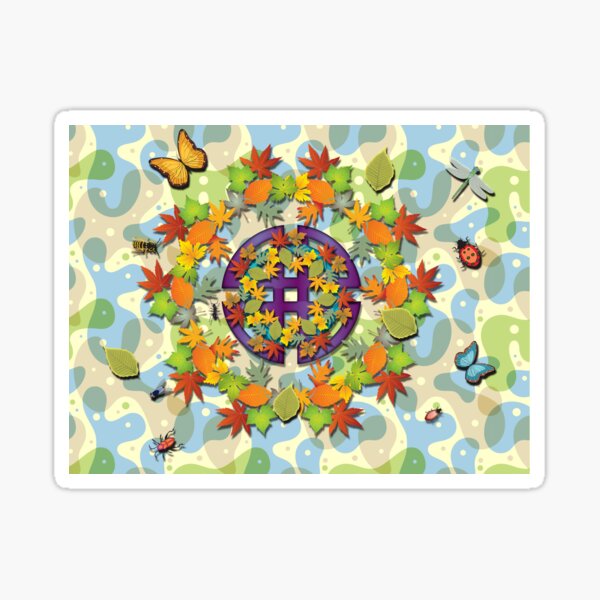 autumn cycle Sticker