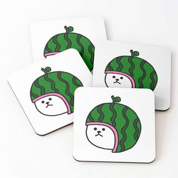Item preview, a Cat with a watermelon-shaped helmet designed and sold by superbaechoo.