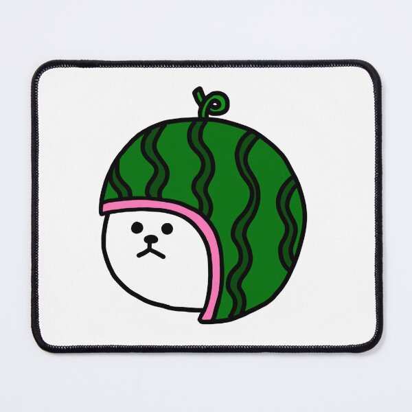 Item preview, a Cat with a watermelon-shaped helmet designed and sold by superbaechoo.