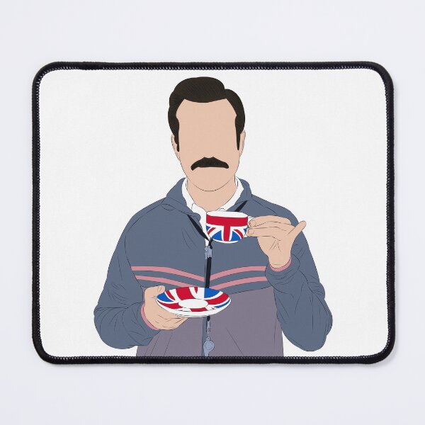 Artikelvorschau, Illustration von Ted Lasso beim Teetrinken | Fan-Art von Ted Lasso entworfen und verkauft von Still Silhouette.