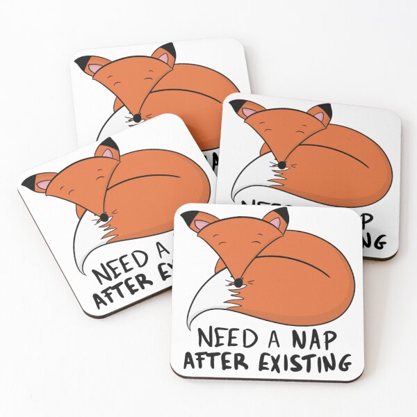 Item preview, Need A Nap After Existing Cute Sleeping Fox designed and sold by DesignFreakArt.