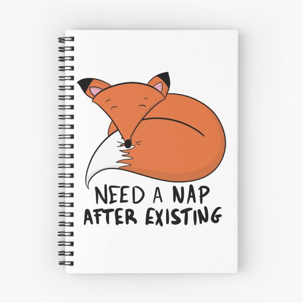 Item preview, Need A Nap After Existing Cute Sleeping Fox designed and sold by DesignFreakArt.