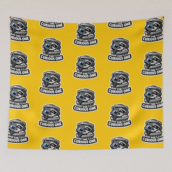 Item preview, The Curious One Raccoon designed and sold by Ari Munandar.