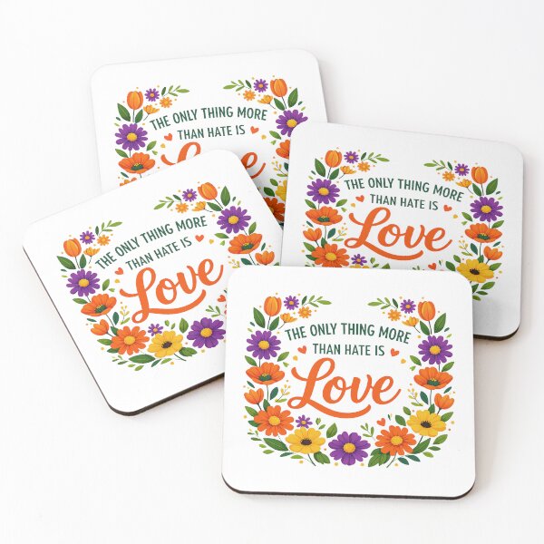 Item preview, the only thing more powerful than hate is love quote designed and sold by gear-posters.