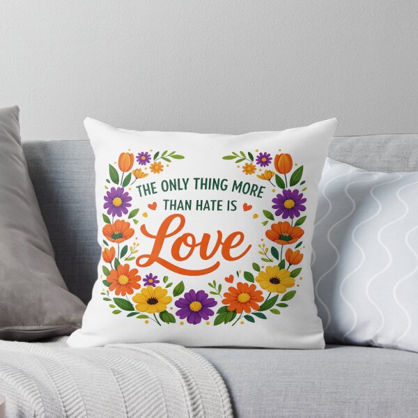 Item preview, the only thing more powerful than hate is love quote designed and sold by gear-posters.