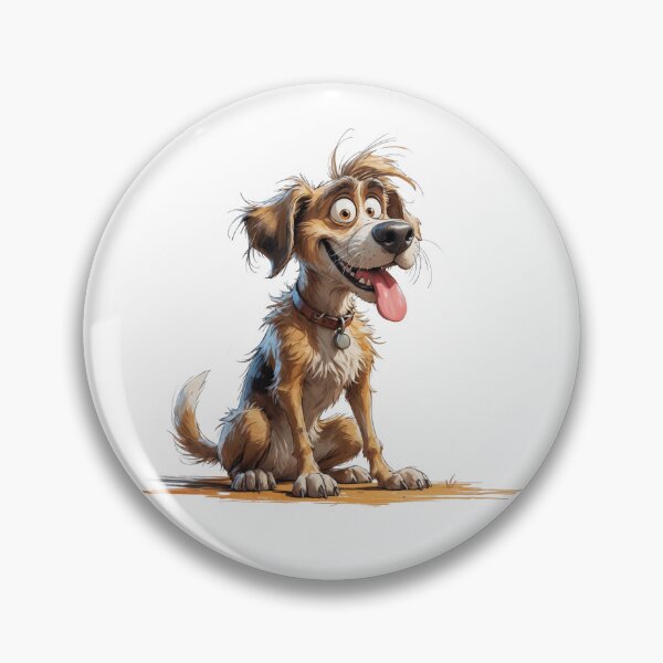 Artikelvorschau, Lustige Illustration eines struppigen Hundes entworfen und verkauft von PAPIRO SIGLO XXI.