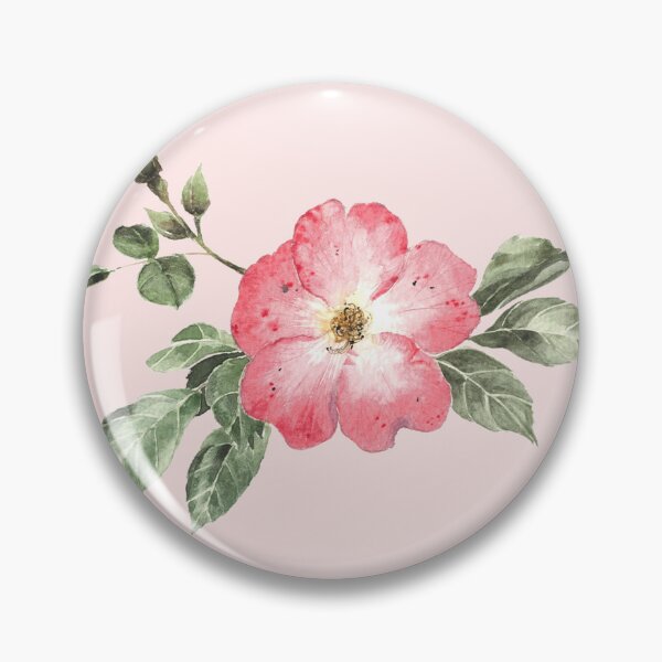 Item preview, Watercolour rose with leaves and buds 01 designed and sold by InkColourbyRui.
