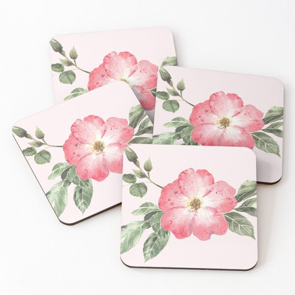 Item preview, Watercolour rose with leaves and buds 01 designed and sold by InkColourbyRui.