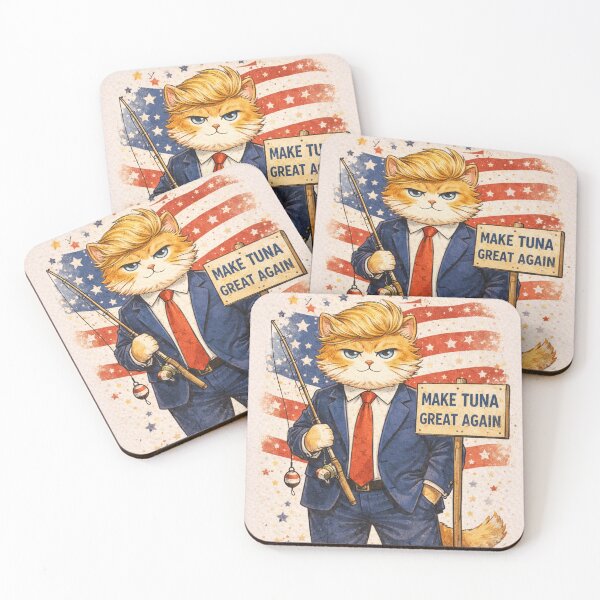 Item preview, Make Tuna Great Again Donald Cat designed and sold by MeowMoodArt.