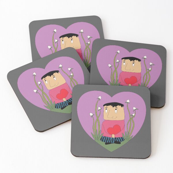 Item preview, Young man with a Red Heart thinking of his love for Valentines day designed and sold by Sheridanlongdog.