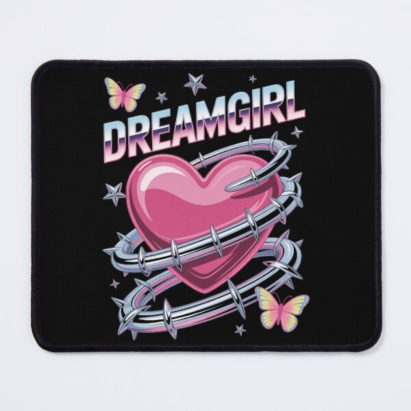 Item preview, Dreamgirl Barbed Wire Glossy Heart Butterflies Y2K Valentine's Day designed and sold by DarylWelsh2024.