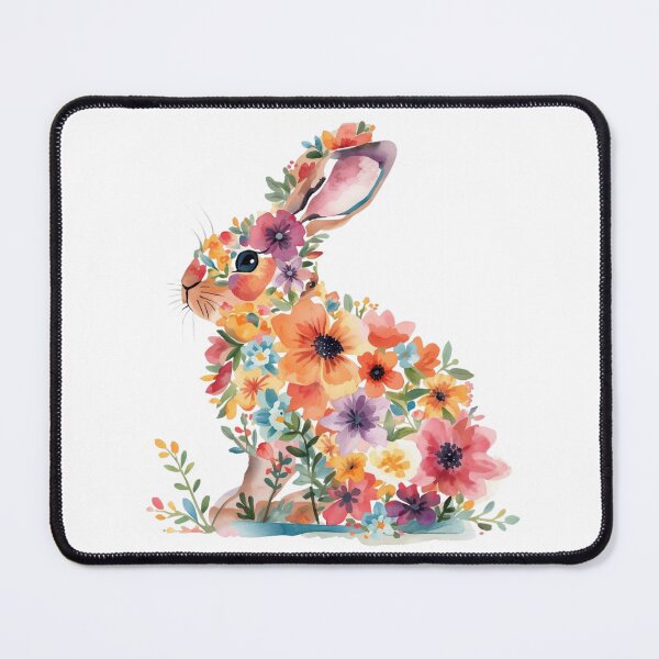 Item preview, A Rabbit Covered in Bright Flowers designed and sold by Soulstar Designs.