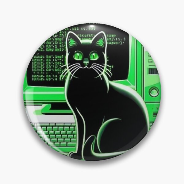 Artikelvorschau, Retro 90er-Jahre Programmierer Katze – Es funktioniert auf meinem Rechner entworfen und verkauft von Tshirt-Deer.