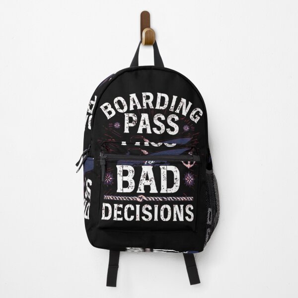 Item preview, Boarding Pass to Bad Decisions | Funny Cruise & Travel Party Design | nauTeetude designed and sold by nauTeetude.