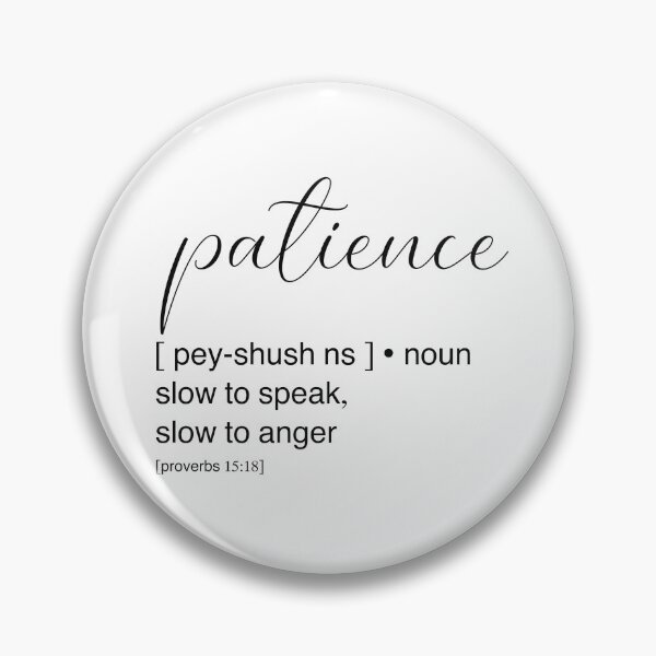 Item preview, Patience definition black and white designed and sold by dudaoliveira.art.
