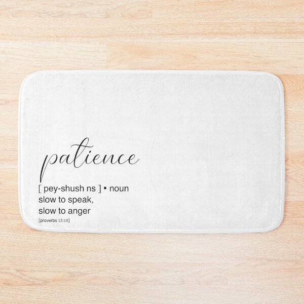 Item preview, Patience definition black and white designed and sold by dudaoliveira.art.