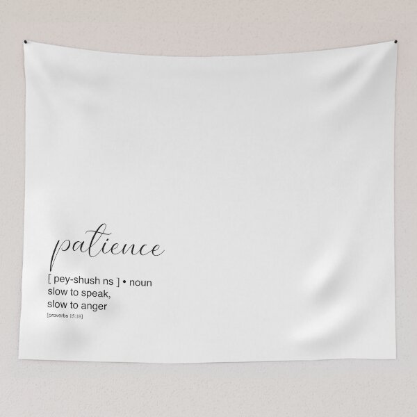 Item preview, Patience definition black and white designed and sold by dudaoliveira.art.