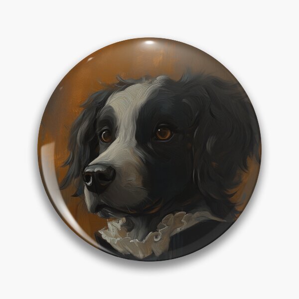 Item preview, Victorian Border Collie Gentleman Portrait – Gothic Dog Art Illustration designed and sold by baggycatsworld.