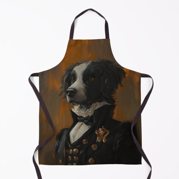 Item preview, Victorian Border Collie Gentleman Portrait – Gothic Dog Art Illustration designed and sold by baggycatsworld.