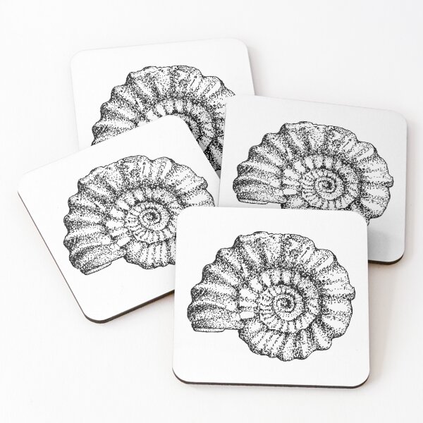 Item preview, Ammonite Fossil Scientific Illustration designed and sold by chiiliishote.