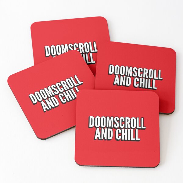 Item preview, Doomscroll and Chill anxiety humor designed and sold by The Sporty Nerd.