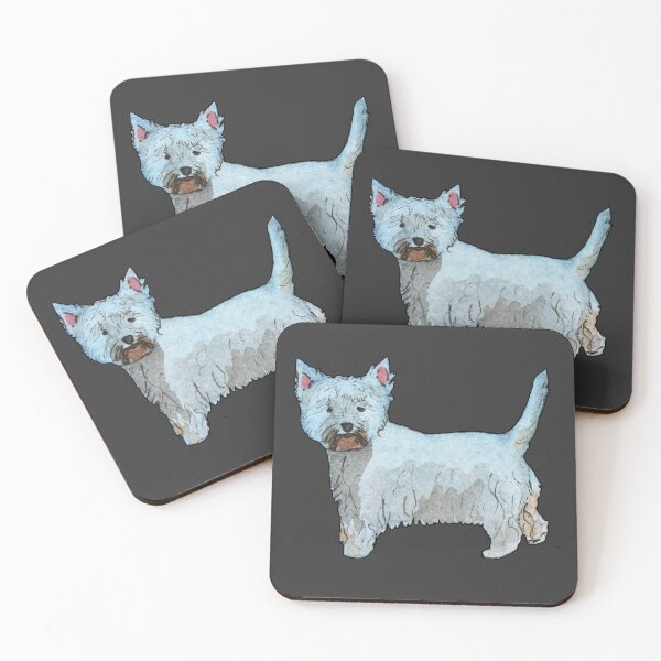 Item preview, West highland terrier dog hand painted in watercolour designed and sold by Sheridanlongdog.
