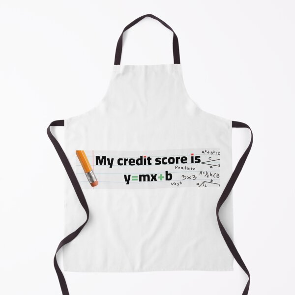 Item preview, my credit score is y=mx+b funny bumper sticker funny shirt designed and sold by Toothbrushh.