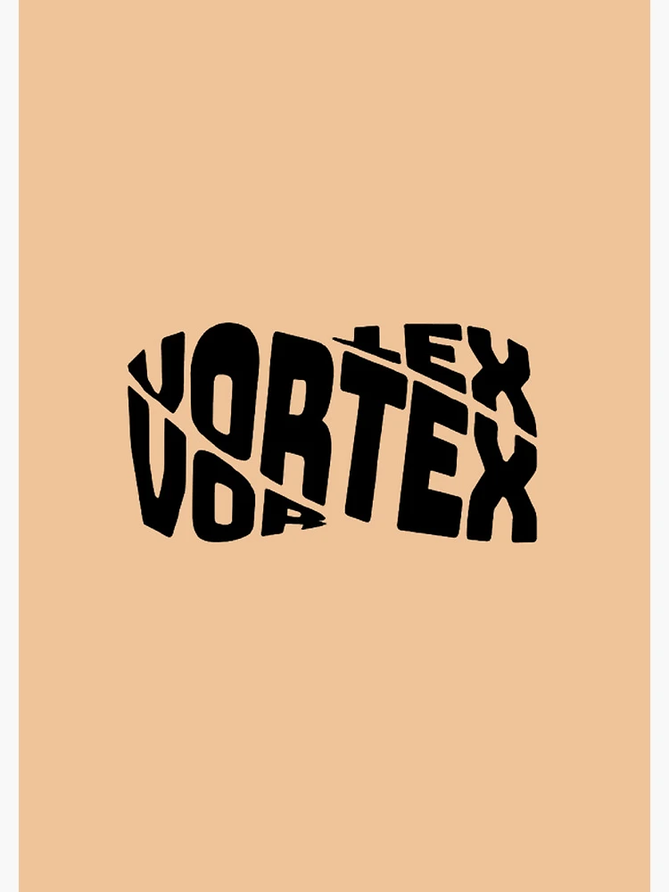 Thumbnail 3 of 3, Journal, Vortex Distorted Typography – Twisted Dark Text Design designed and sold by SoftMintDesigns.