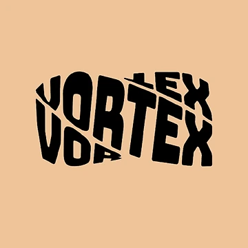 Artwork thumbnail, Vortex Distorted Typography – Twisted Dark Text Design by SoftMintDesigns