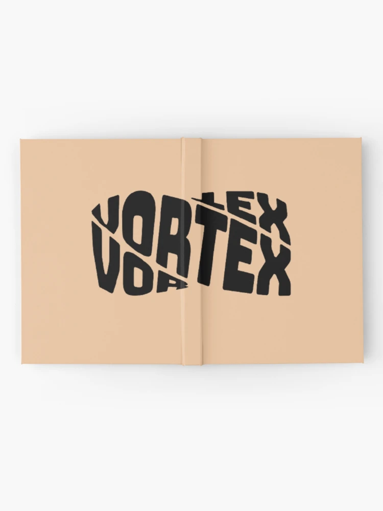 Thumbnail 2 of 3, Journal, Vortex Distorted Typography – Twisted Dark Text Design designed and sold by SoftMintDesigns.