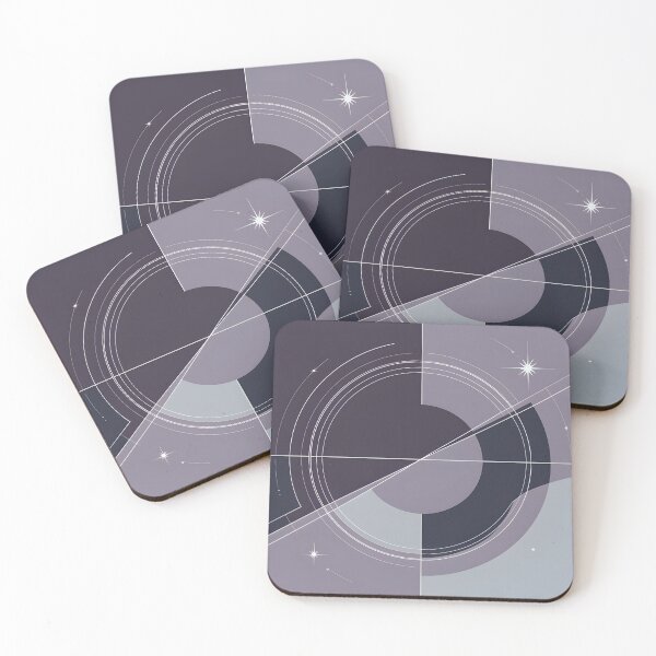 Item preview, Minimalist Cosmic Geometry Abstract Space Line Art designed and sold by ViviNyks.