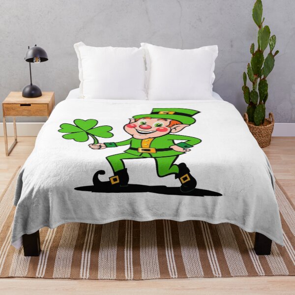 Item preview, Lucky Leprechaun With Clover Illustration designed and sold by PMTaurus.