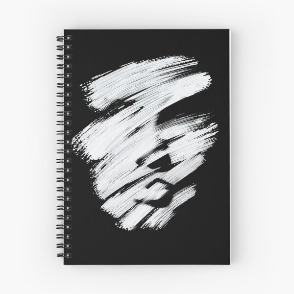 Item preview, Abstract Face Brush Stroke Art – Black and White Street Art Pop Painting designed and sold by PLUSHIWORLDtm.