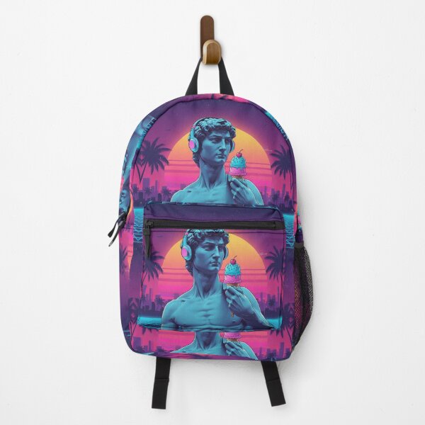 Item preview, Synthwave David Statue: Retro Aesthetic Pop Art designed and sold by hassanaljaziri.