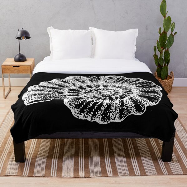 Item preview, Ammonite Fossil Scientific Illustration (white) designed and sold by chiiliishote.
