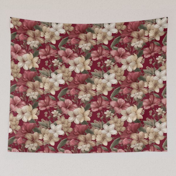 Item preview, Graceful Tropical Floral Texture  - Flower Garden Pattern  - Birthday Gifts For Mom designed and sold by RoyalStarsPatts.