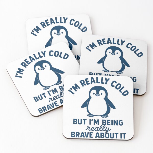 Item preview, Funny Penguin - I'm Really Cold But I'm Being Really Brave About It designed and sold by ZBIFBOUETLA.