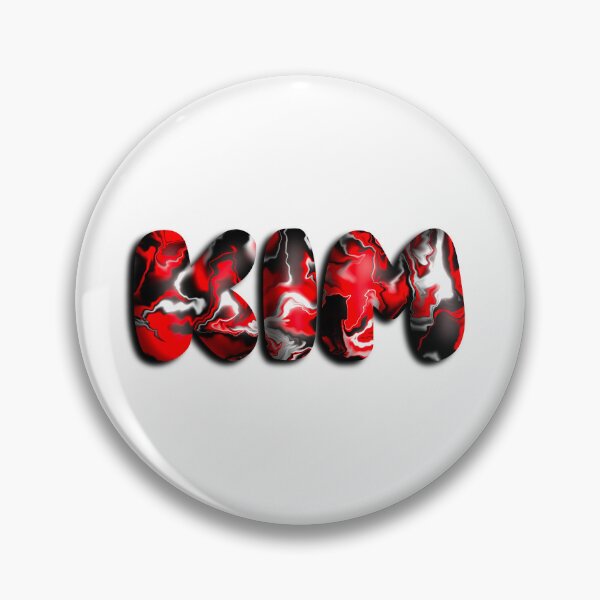 Item preview, Kim personalised name sticker decal customised customisable designed and sold by ButterflyKissCollab.