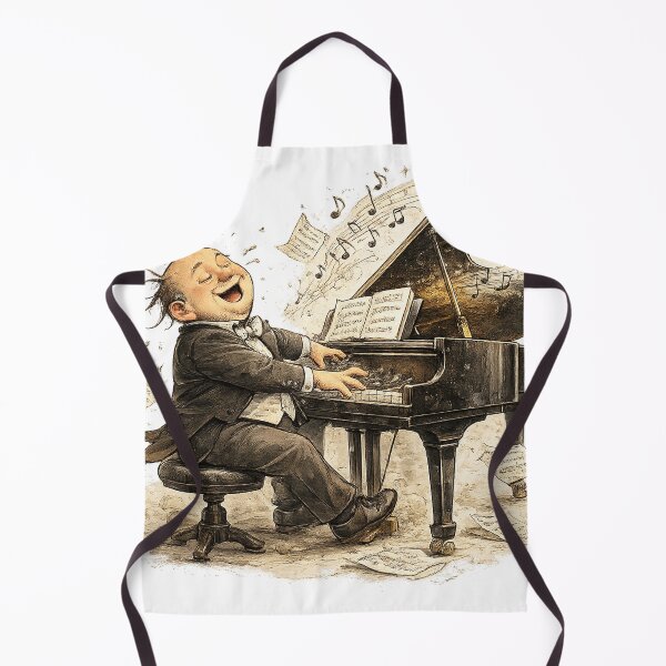 Item preview, Funny Bald Pianist in a Tuxedo designed and sold by SpicyWind.