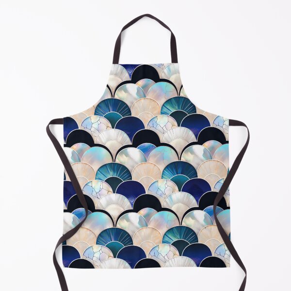 Item preview, Iridescent Mother of Pearl Scallop Pattern – Modern Art Deco Geometric Design designed and sold by Windy-market.